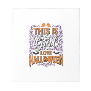Bloc-note Chemise fantomatique mignonne vintage Halloween Gi