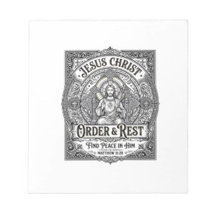 Bloc-note Chemise graphique chrétienne Jésus Débarrasse Mais