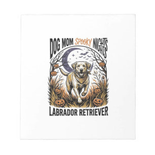 Bloc-note Chemise Halloween Labrador Vintage Graphique Maman