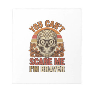 Bloc-note Chemise Halloween Vintage Skull You Can’t Scare Me