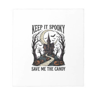 Bloc-note Chemise Maison Hantée Gravure Vintage Halloween Ar