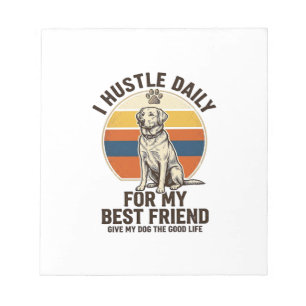 Bloc-note Chemise pour amateur de chien Gravure vintage Trav