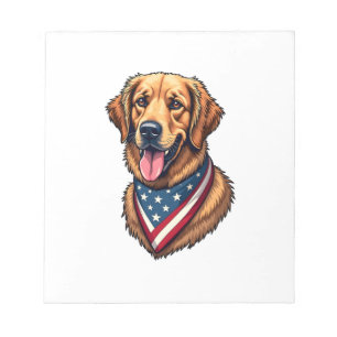 Bloc-note Chemise Vintage American Pride Golden Retriever
