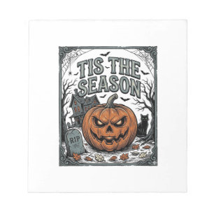 Bloc-note Chemise Vintage Halloween Citrouille Chat C'est La