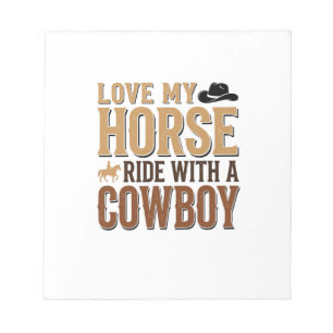 Bloc-note Chemise Vintage Western Cheval et Citation Cowboy