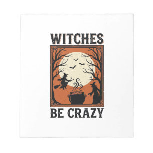 Bloc-note Chemises de conception de Halloween vintage Witche