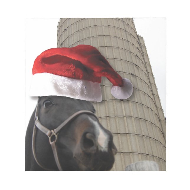 Bloc-note Cheval de la ferme de Noël (Devant)