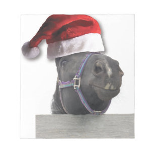 Bloc-note Cheval de Noël