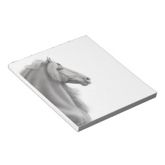 Bloc-note Cheval d'étalon friésien noir
