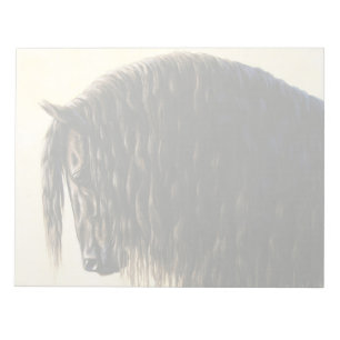 Bloc-note Cheval noir Friésien