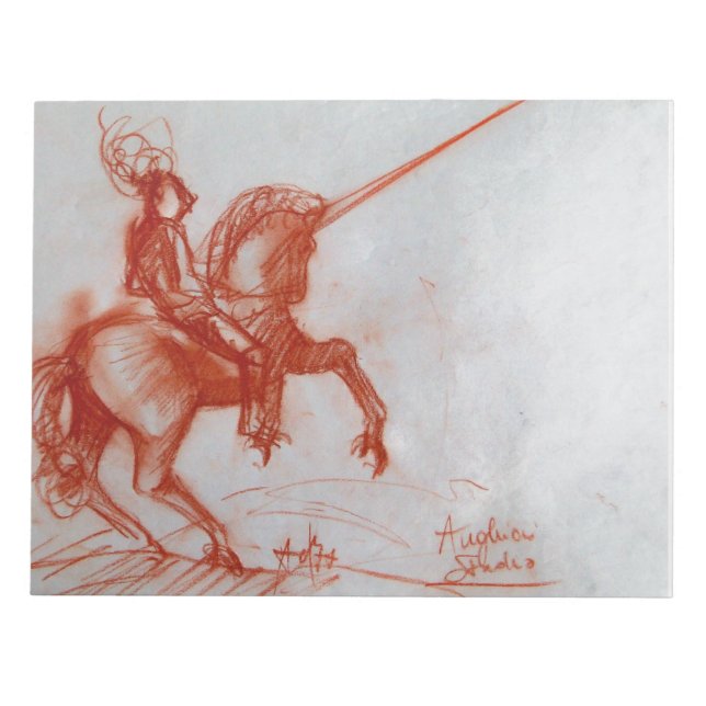 BLOC-NOTE CHEVALIER FLORENTINE SUR HORSEBACK (Devant)
