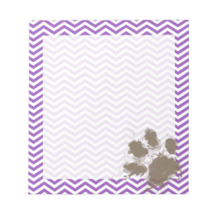 Bloc-note Chevron lilas profond