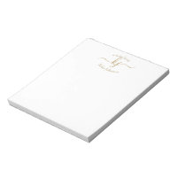 Chic Girly Gold Blanc 2 Monogramme initial