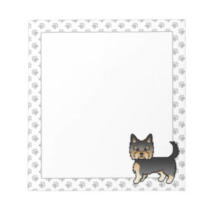 Bloc-note Chien-Caricature Terrier Yorkie Noir Et Tan Yorksh