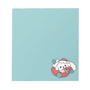 Bloc-note Chien de Noël à Santa Hat - Jour de Noël pour Anim