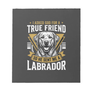 Bloc-note Chien Labrador véritable ami