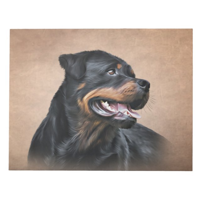 Bloc-note Chien Rottweiler (Devant)