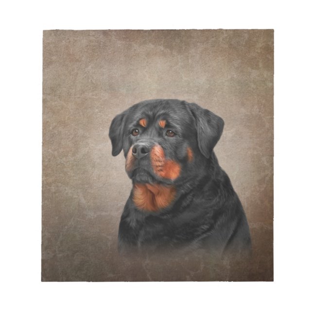 Bloc-note Chien Rottweiler (Devant)