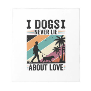 Bloc-note Chiens ne mentent jamais sur l'amour Vintage prome