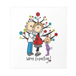 Bloc-note Chiffres de bâton Fille des parents attendus