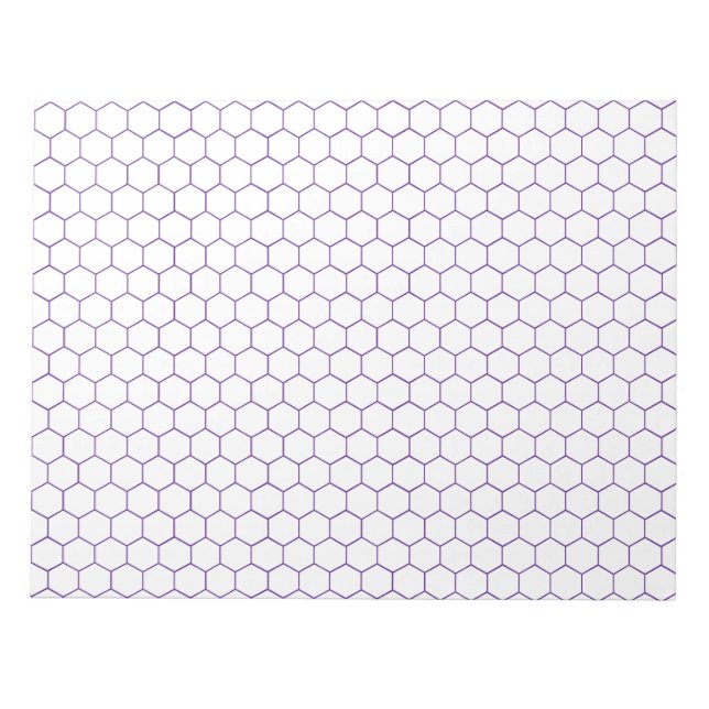 Bloc-note Chimie organique Hexagonal Grand Papier Graphique  (Devant)