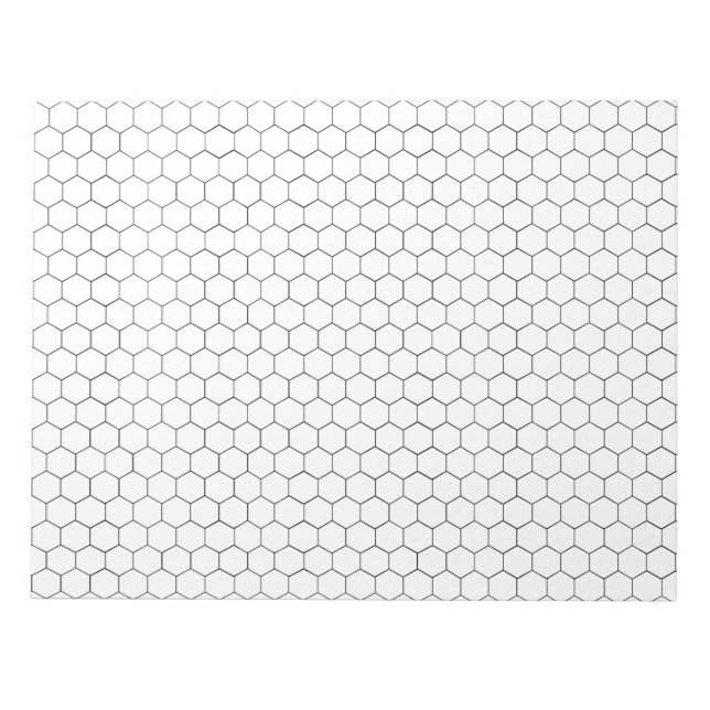 Bloc-note Chimie organique Papier Hexagonal Grand Graphique (Devant)