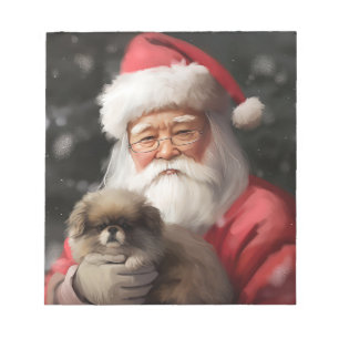 Bloc-note Chin Japonais avec le Père Noël Fête de Noël