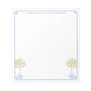 Bloc-note Chinoiserie Chic Lemon Tree Classic Lady's Desk