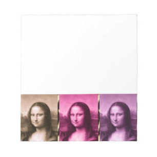 Bloc-note Chocolat rose violet Poster de animal Mona Lisa