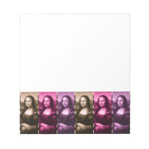 Bloc-note Chocolat rose violet Poster de animal Mona Lisa