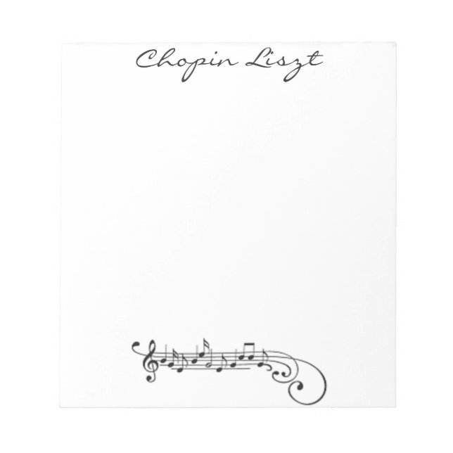Bloc-note Chopin Liszt (Devant)