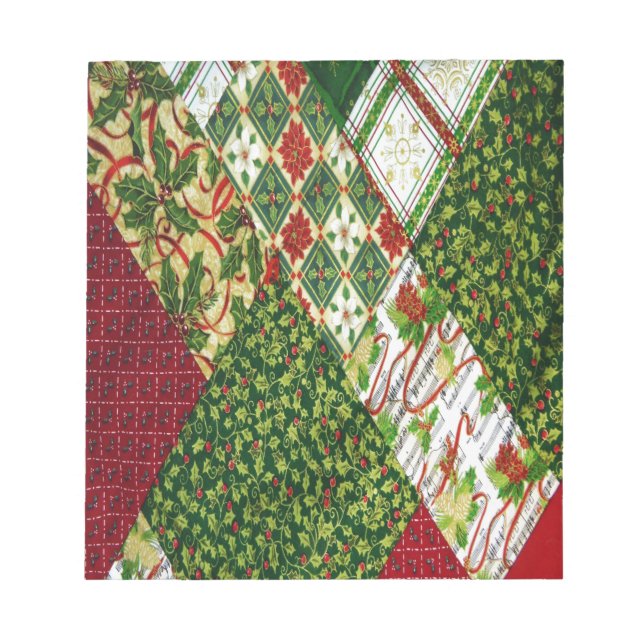 Bloc-note Christmas Quilt Background (Devant)