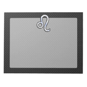 Bloc-note Chrome Comme Leo Zodiac Connexion peau de serpent