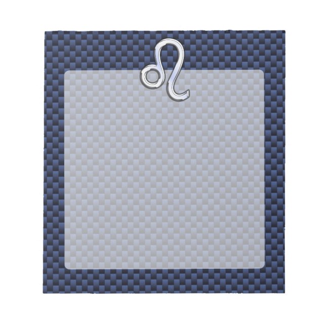 Bloc-note Chrome comme signe du zodiaque Lion sur fond en fi (Devant)