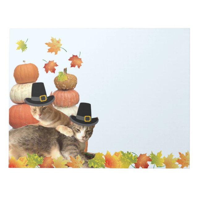 Bloc-note Chute / Thanksgiving Chat Note Pad (Devant)