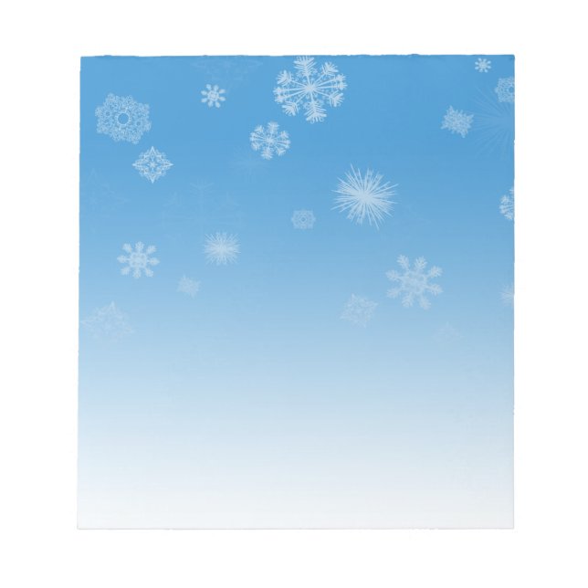 Bloc-note Chutes de neige (Devant)