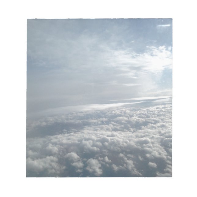Bloc-note Ciel, Vue Avion, Beaux Nuages (Devant)