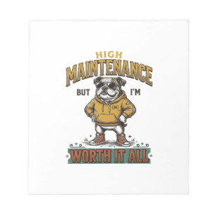 Bloc-note Citation de Bulldog Drôle Gravure Vintage T-Shirt 