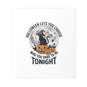 Bloc-note Citation de chat Halloween Citrouille Sombre Sorci