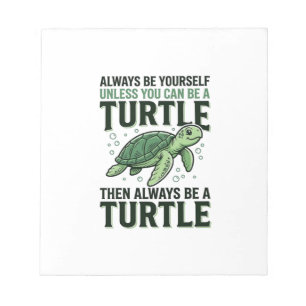 Bloc-note Citation de Tortue Drôle Design de Gravure Vintage