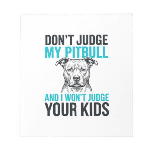 Bloc-note Citation drôle de Pitbull Gravure vintage Design d
