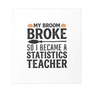 Bloc-note Citation drôle de professeur de statistiques pour 