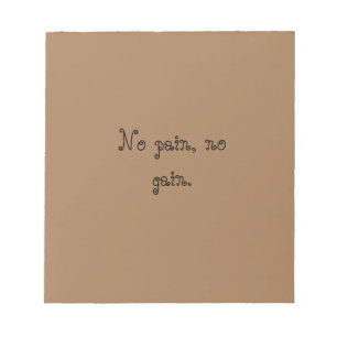 Bloc-note Citations de motivation de GYM Texte personnalisé 