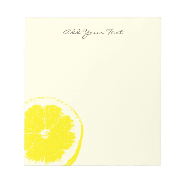Bloc-note Citron (Devant)