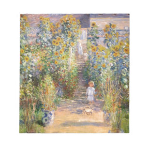 Bloc-note Claude Monet le jardin de l'artiste chez Vétheuil,