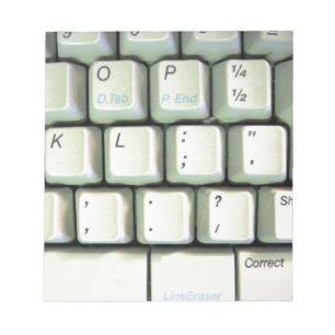 Bloc-note Clavier de machine à écrire