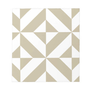 Bloc-note Clay Geometric Deco Cube Pattern