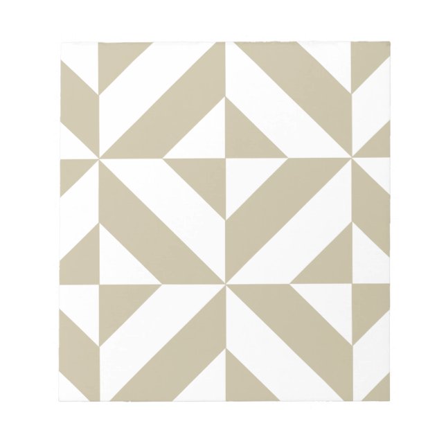Bloc-note Clay Geometric Deco Cube Pattern (Devant)