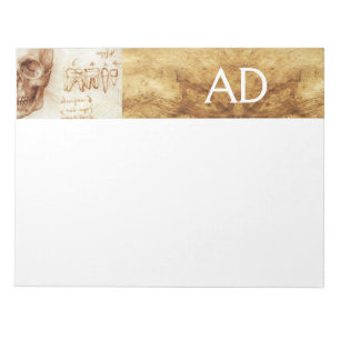 Bloc-note CLINIQUE DENTAIRE, MONOGRAMME DENTISTE, Parchemin 