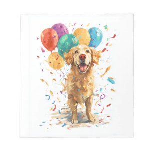 Bloc-note Clown Retriever � Chien de Cirque avec Ballons